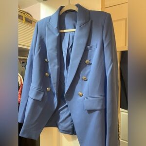 Brand NEW with TAGS 
Elie Tahari Peri Blue Double-Breasted Blazer